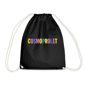 CosmoProlet Pink Yellow Blue - Turnbeutel - Schwarz - Vorne