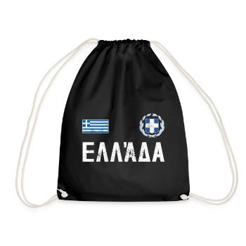 Greece Shirt - Drawstring Bag - black - Front