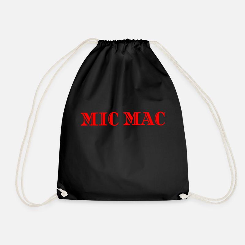 MIC MAC - Drawstring Bag - black