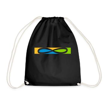 Icône Stripe Infinity - Sac de sport léger - noir - Devant