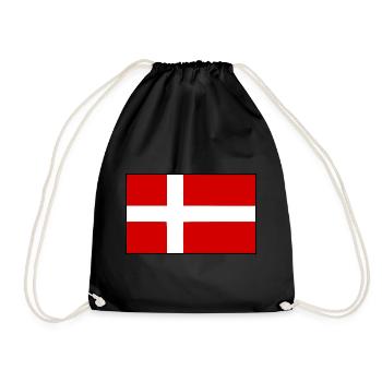 Denmark - Drawstring Bag - black - Front