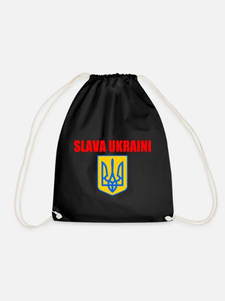 Slava ukraini - Turnbeutel - Schwarz