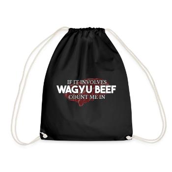 Wagyu Beef Lover Marbling Fat - Sac de sport léger - noir - Devant