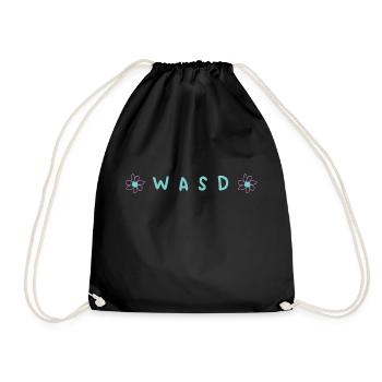 WASD - Drawstring Bag - black - Front