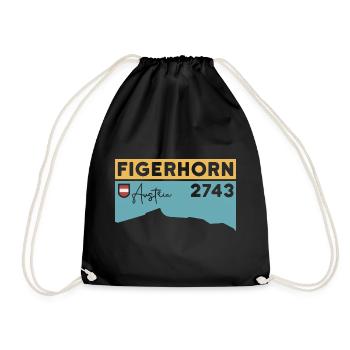 Figerhorn Sunrise Ascent Hike Hiking - Drawstring Bag - black - Front