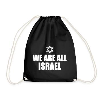 We are all israel - Sac de sport léger - noir - Devant