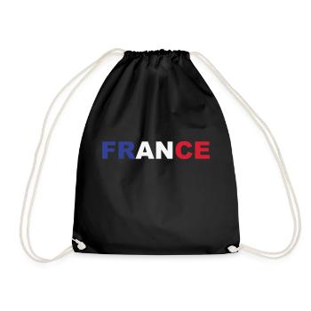 France - Turnbeutel - Schwarz - Vorne