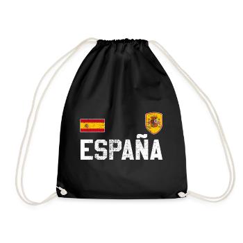 Jersey Spain - Drawstring Bag - black - Front