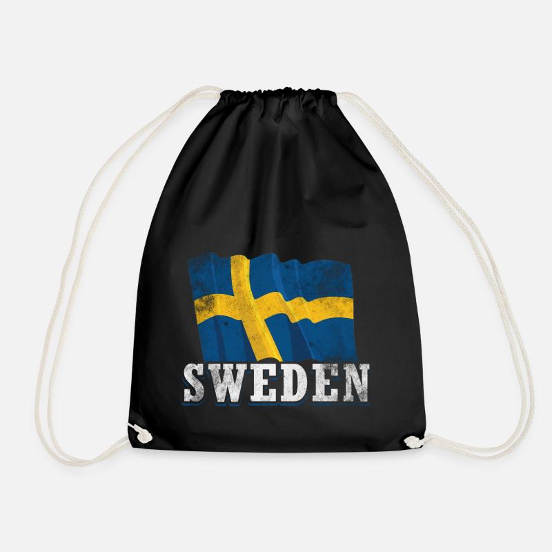 Schweden Flagge - Turnbeutel - Schwarz