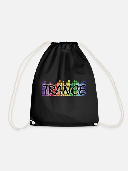 Trance - Elektronische Musik - Turnbeutel - Schwarz