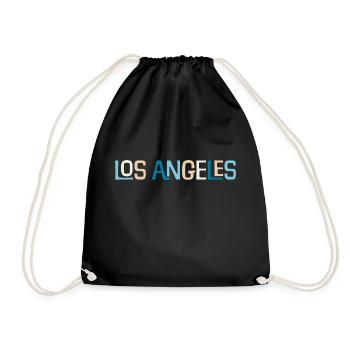 Los Angeles Design - LA, Hollywood, LAX,California - Turnbeutel - Schwarz - Vorne