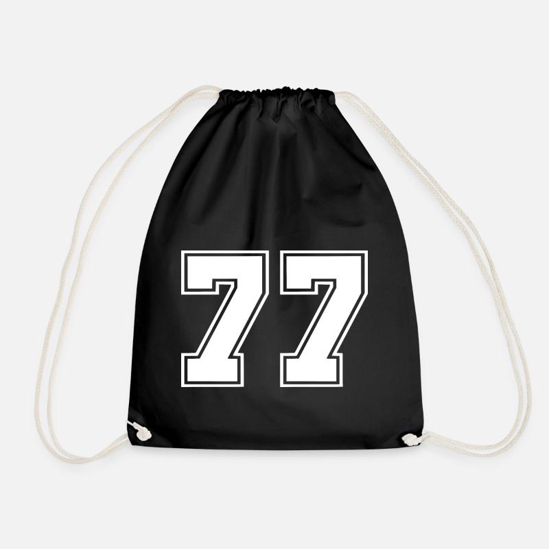 77 - Drawstring Bag - black