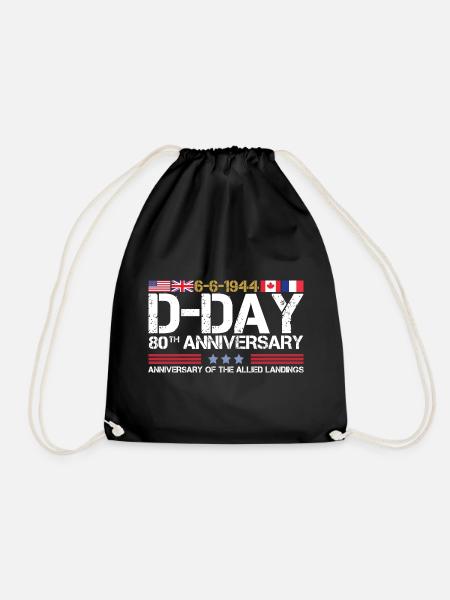 Jour J 2024 80e anniversaire du débarquement allié - Sac de sport léger - noir