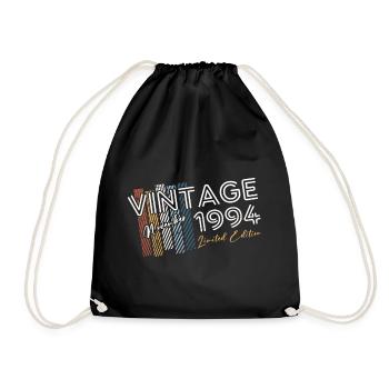 30th Birthday Vintage November 1994 Vintage 1994 - Drawstring Bag - black - Front