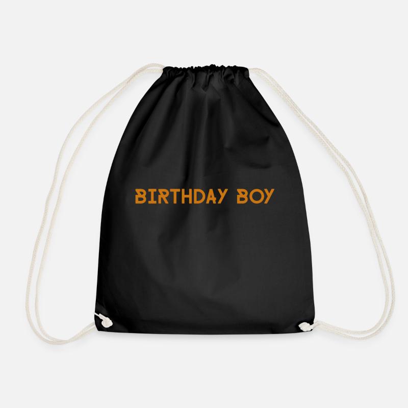 Birthday Boy - Drawstring Bag - black