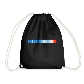Bandes de réchauffement global 1850-2019 - Sac de sport léger - noir - Devant