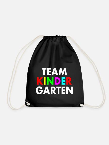 Team kindergarten - Turnbeutel - Schwarz