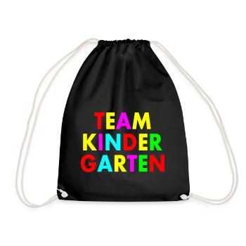 Team kindergarten - Drawstring Bag - black - Front