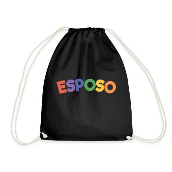Esposo Husband To Be Groom Married Men Wedding - Drawstring Bag - black - Front