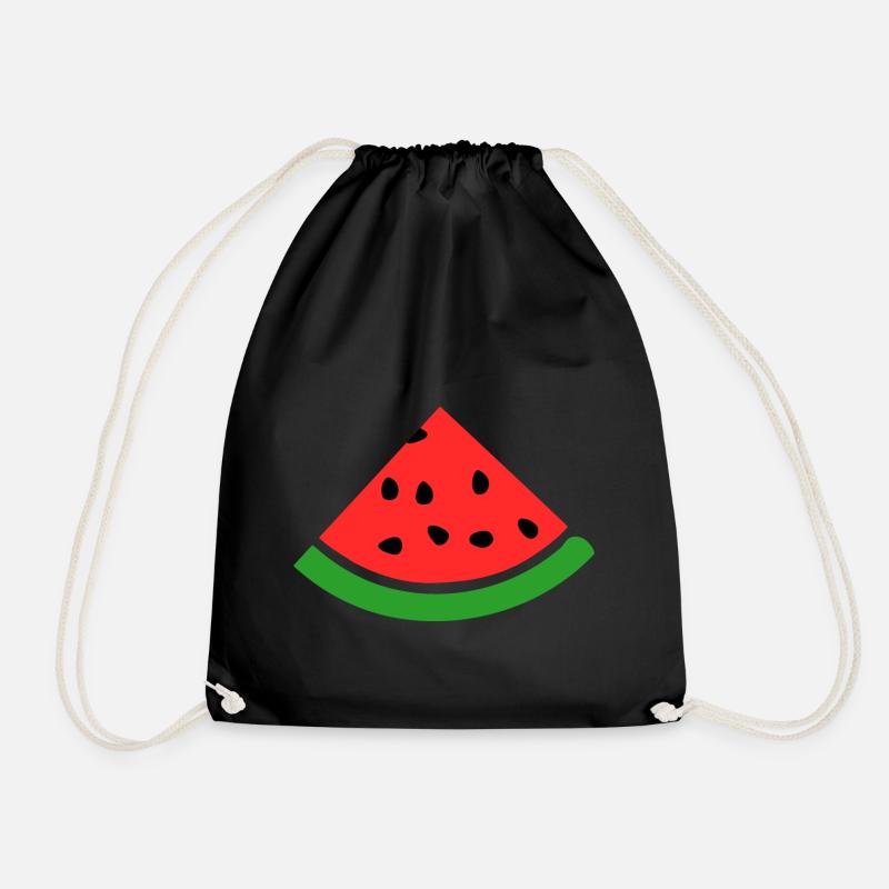 Wassermelone melone - Turnbeutel - Schwarz