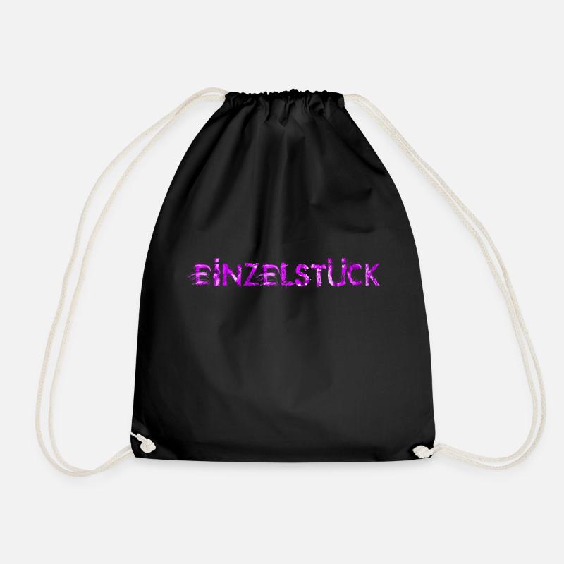 Einzelstück lila - Turnbeutel - Schwarz