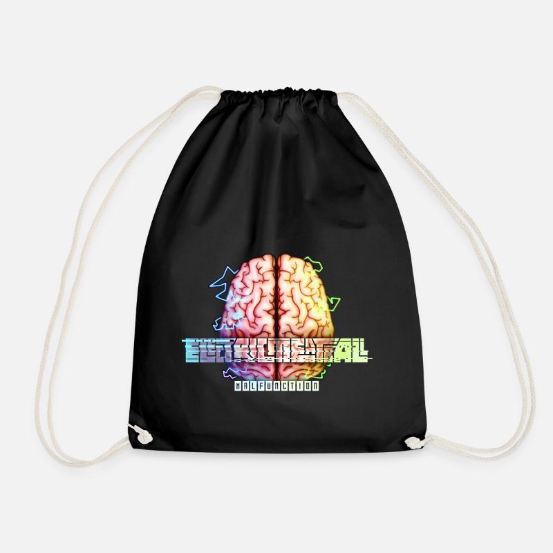 Electric Meatball Malfunction - Drawstring Bag - black