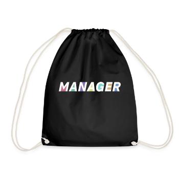 The manager - Drawstring Bag - black - Front