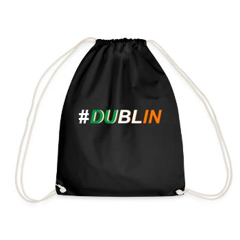 Trèfle d'île de Dublin Irlande - Sac de sport léger - noir - Devant