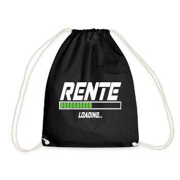Rente Loading... - Turnbeutel - Schwarz - Vorne