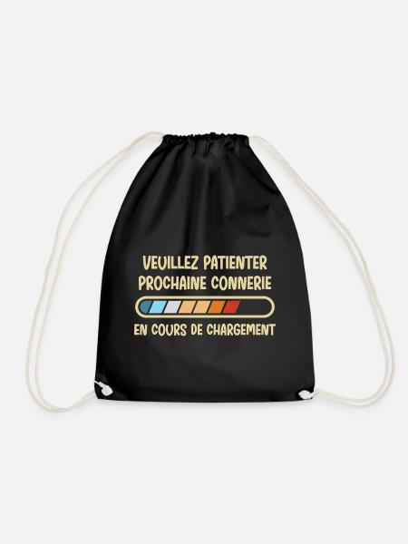 VEUILLEZ PATIENTER - Turnbeutel - Schwarz