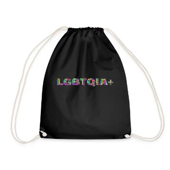 LGBTQI 3 - Turnbeutel - Schwarz - Vorne