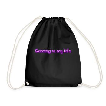 Gaming is my Life - Turnbeutel - Schwarz - Vorne