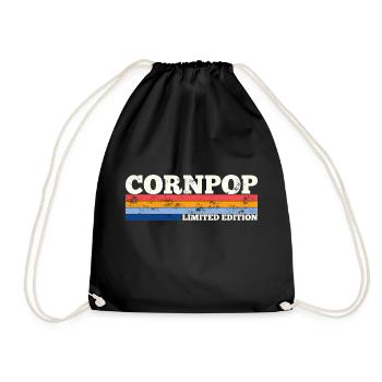 Corn Pop était un mauvais mec Retro Cornpop Meme - Sac de sport léger - noir - Devant
