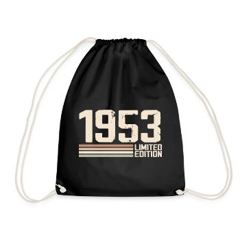 1953 Millésime 1953 Anniversaire 1953 Rétro 1953 - Sac de sport léger - noir - Devant