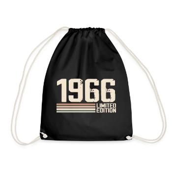 1966 Millésime 1966 Anniversaire 1966 Rétro 1966 - Sac de sport léger - noir - Devant