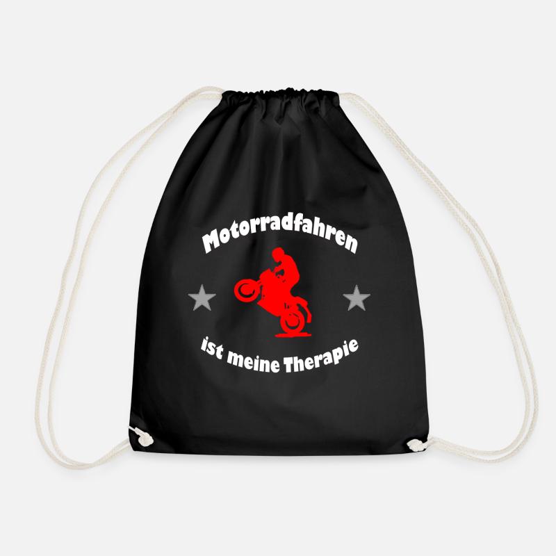 Motorrad - Turnbeutel - Schwarz
