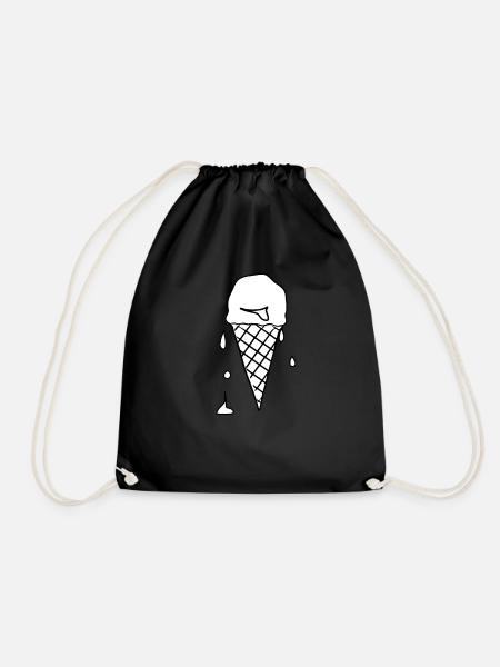 Eiscreme Eis - Turnbeutel - Schwarz