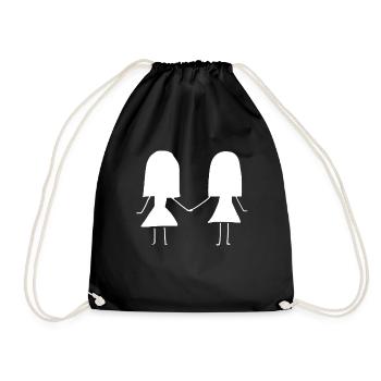 meilleure amie - Sac de sport léger - noir - Devant