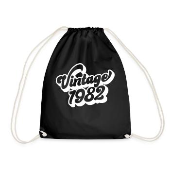 Millésime 1982, 40 ans, cadeau de 40e anniversaire - Sac de sport léger - noir - Devant