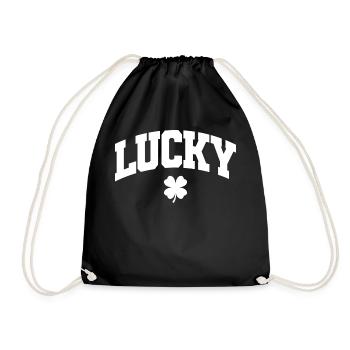 Cadeau de la Saint-Patrick Trèfle Hommes, Femmes, Enfants - Sac de sport léger - noir - Devant