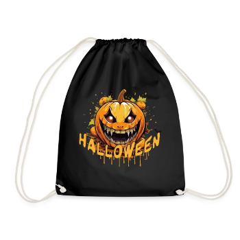 Halloween Spooky Pumpkin - Turnbeutel - Schwarz - Vorne