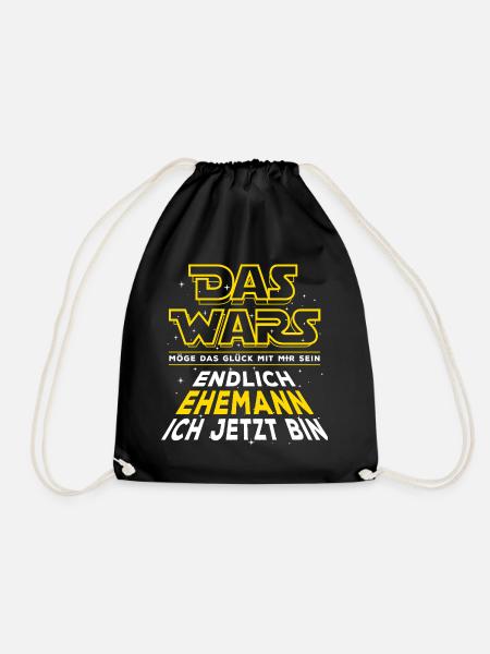 Das Wars - Endlich Ehemann ich jetzt bin. Hochzeit - Turnbeutel - Schwarz