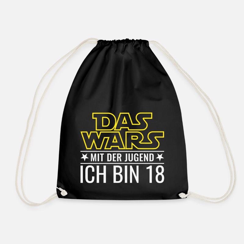 18. Geburtstag Achtzehn Das Wars Mit Der Jugend 18 - Turnbeutel - Schwarz