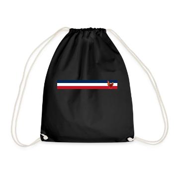 Drapeau français poule - Agriculteur français - Sac de sport léger - noir - Devant