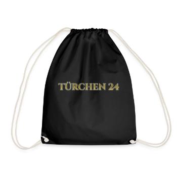 Türchen 24A - Turnbeutel - Schwarz - Vorne
