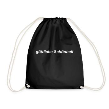 solche göttliche Schönheit - Turnbeutel - Schwarz - Vorne