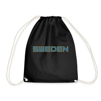 Sweden - Drawstring Bag - black - Front