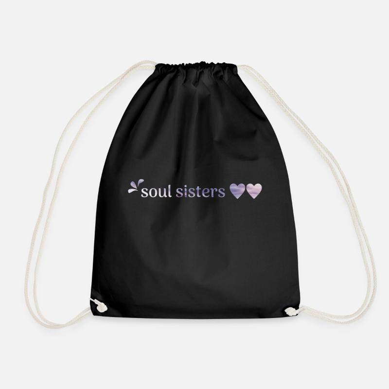 beste freunde - soul sisters - Turnbeutel - Schwarz