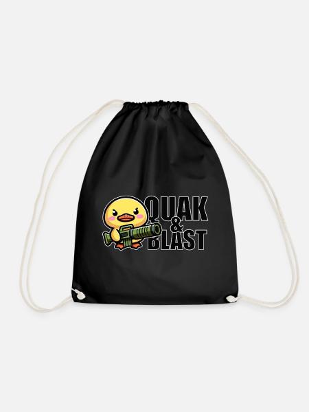 Quak & Blast - Turnbeutel - Schwarz