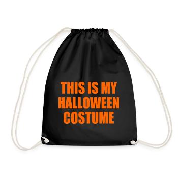 this is my halloween costume - Turnbeutel - Schwarz - Vorne